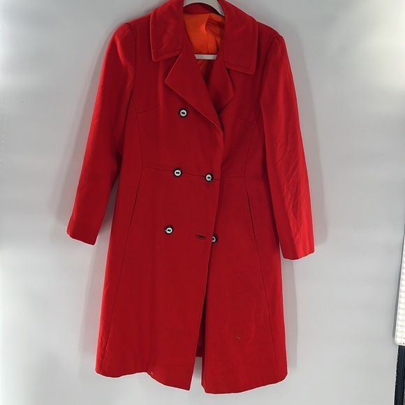 Vintage Jackets & Blazers - Vintage red wool coat - Size Small